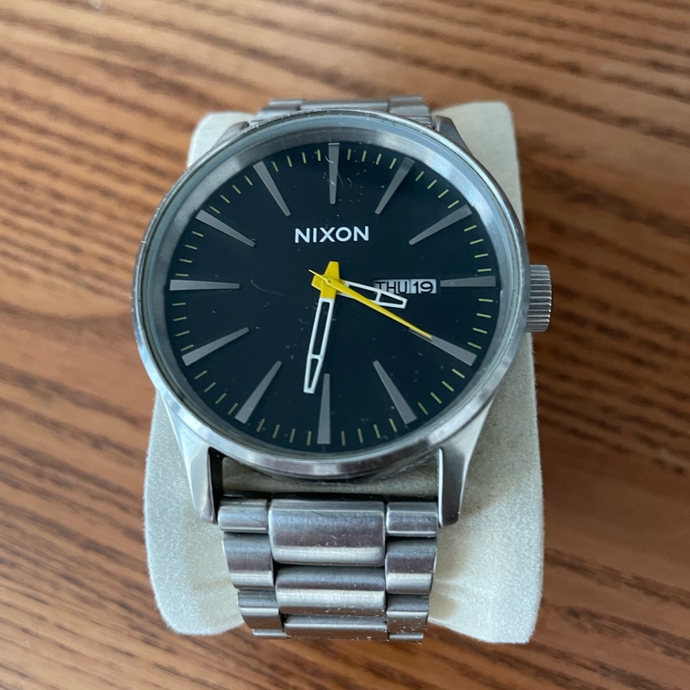 Nixon Charcoal and Silver Men's Watch